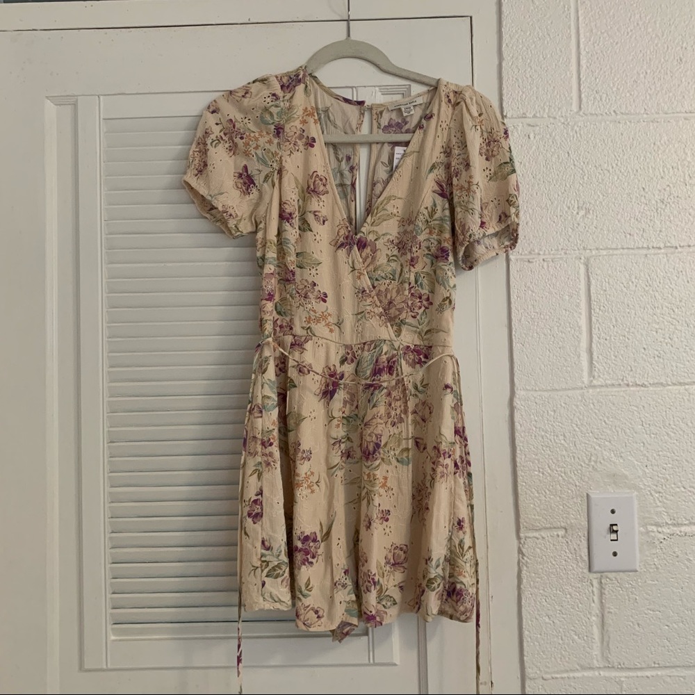American Eagle floral romper